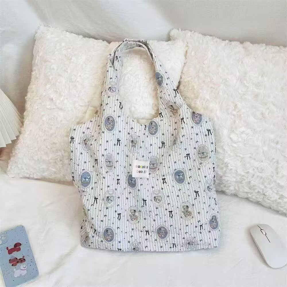 Printed one-shoulder commuter bag