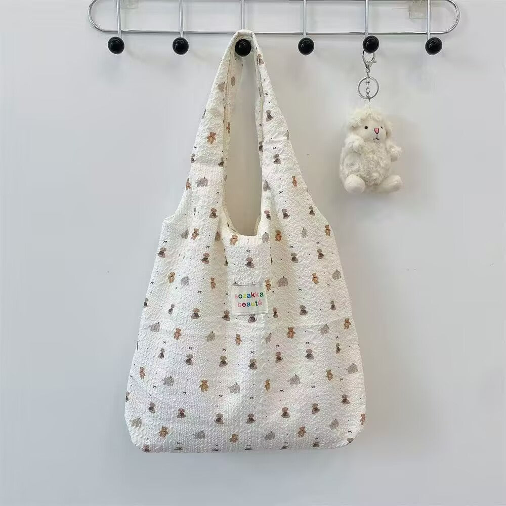 Printed one-shoulder commuter bag