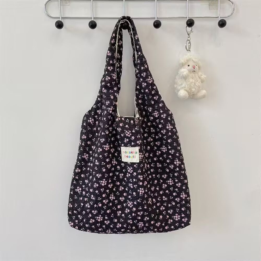Printed one-shoulder commuter bag